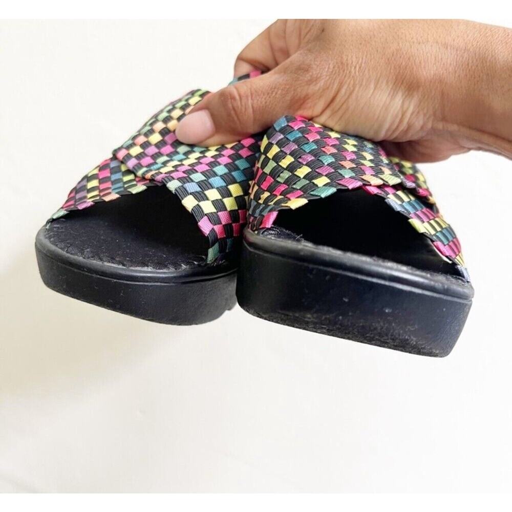 Dex Flex Sport Fiesta Wedge Slide Sandal Size 8 Summer Multicolor - Picture 5 of 9